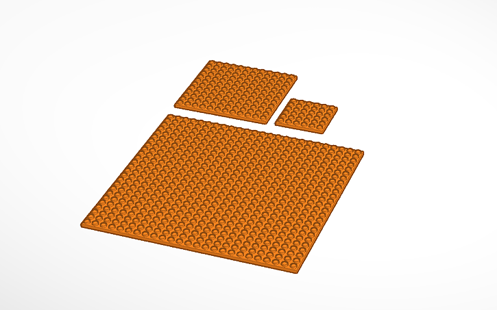 3D design Lego base plate 200x200mm | Tinkercad