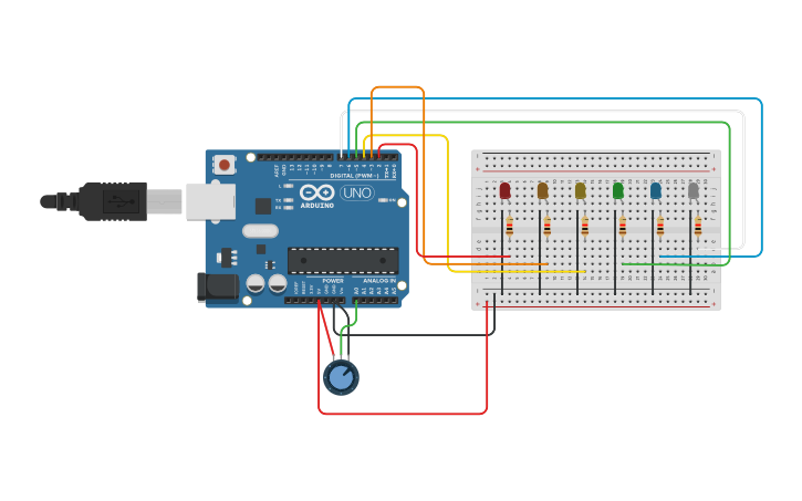 Circuit design LED Sequential Bulb 63150022 | Tinkercad