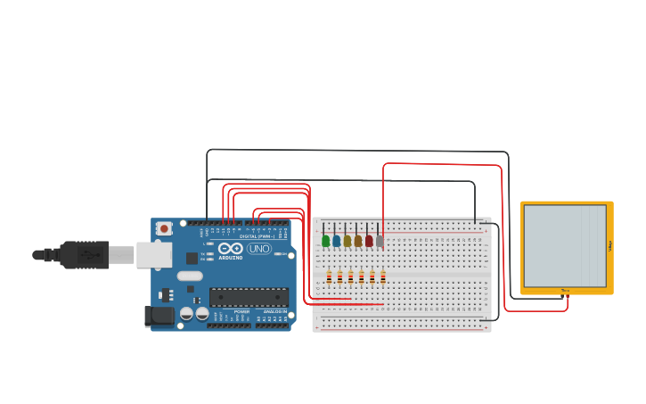 Layout Ld2 Circuit design LD2_v1_labots | Tinkercad