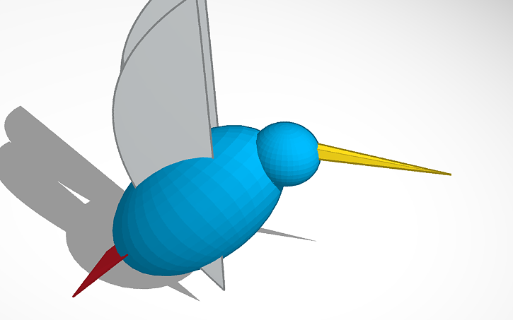 3D design Hummingbird - Tinkercad