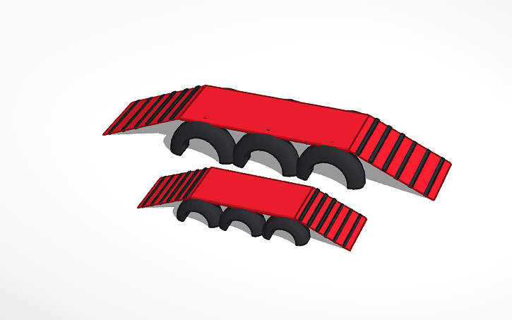 3D design Tire Ramp - Tinkercad