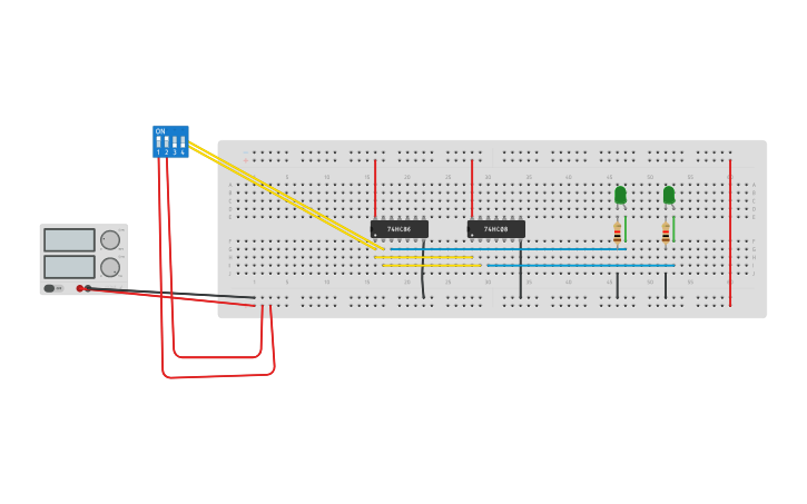 Half Adder Tinkercad