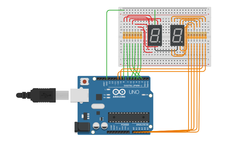 Circuit design PROGRAMACION DE CALCULADORA - Tinkercad