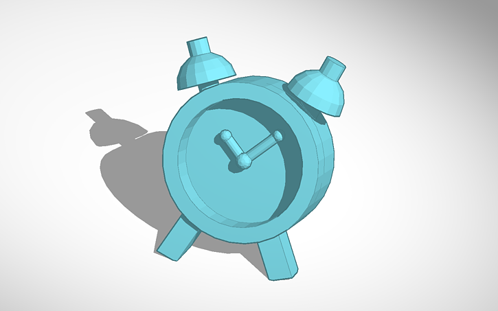3D design Alarm Clock! - Tinkercad