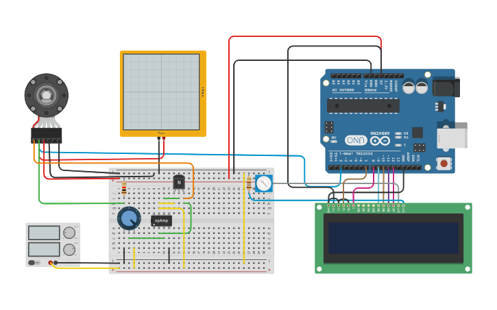 Circuit design DC Motor Speed Control - Tinkercad