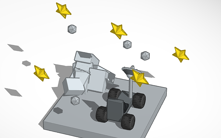 3D design Lunar rover - Tinkercad