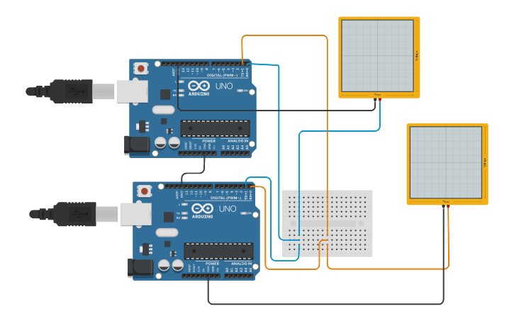 Circuit design Copy of Serial communication with Arduino | Tinkercad