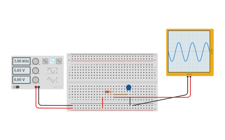 Circuit Design Filtro Pasa Bajos Tinkercad