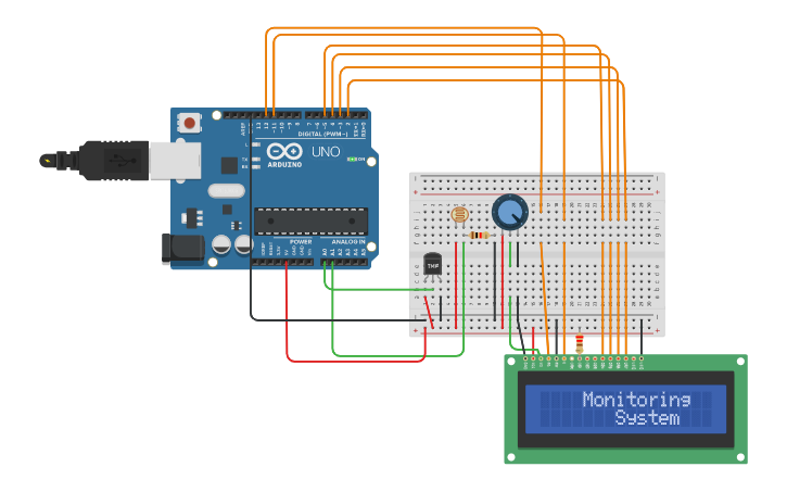 Circuit design IoT project - Tinkercad