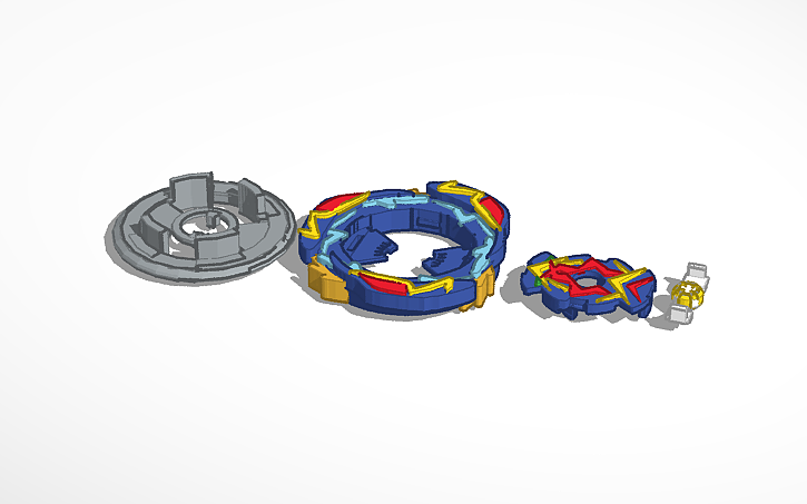 3D design Metaly Valkerie BEYBLADE BURST Sparking / Super King - Tinkercad