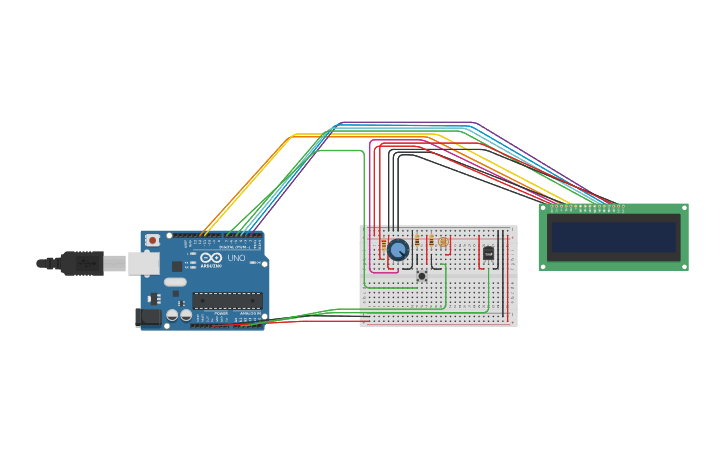 Circuit design HEALTH MONITOR IoT - Tinkercad