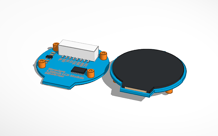 3D design Waveshare round LCD Module 240x240 - Tinkercad