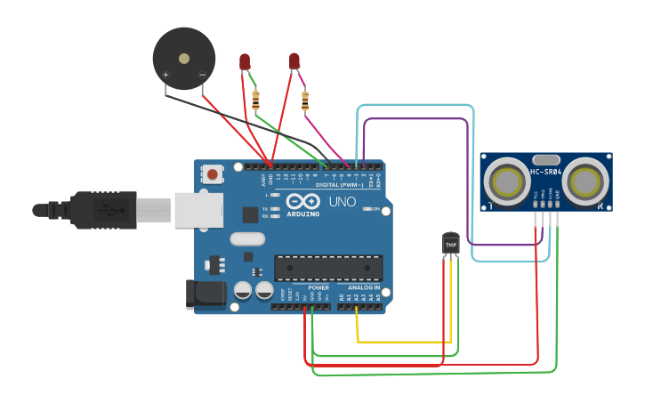 Circuit design smart home - Tinkercad