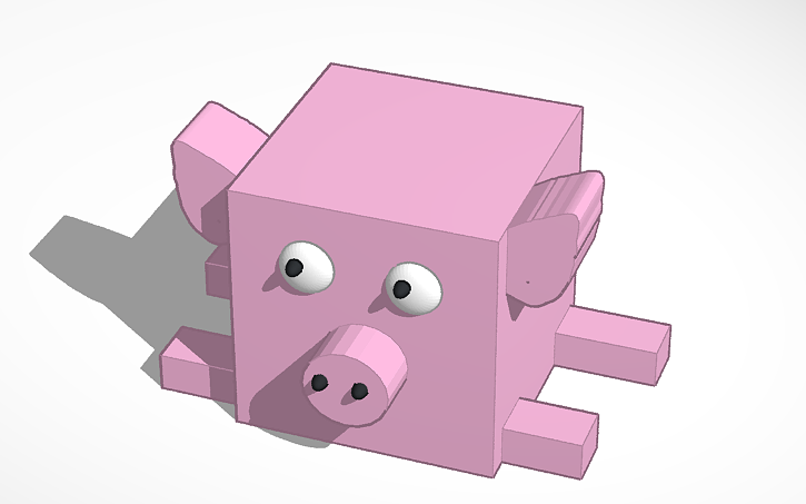3D design Box Pig - Tinkercad