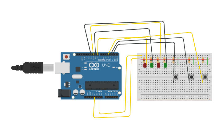 Circuit design ejercicio 1 lab 3 | Tinkercad
