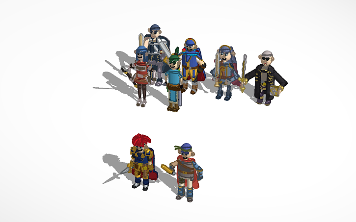 3D design Fire Emblem - Tinkercad
