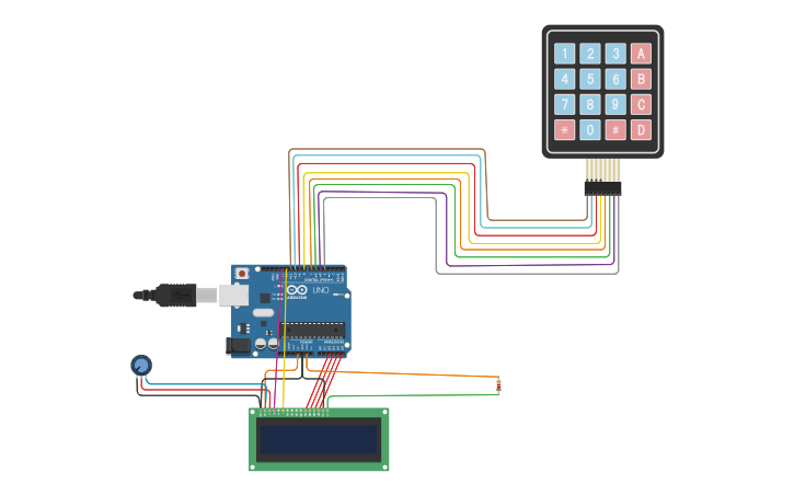 Circuit design Scientific Calculator - Tinkercad