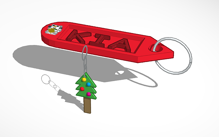 3D design Key chain - Tinkercad