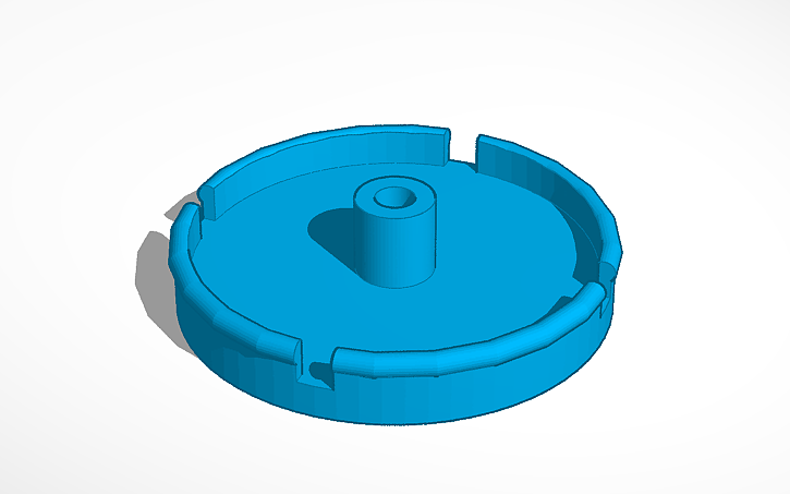 3D design Vinyl 45RPM Single gripper hub | Tinkercad