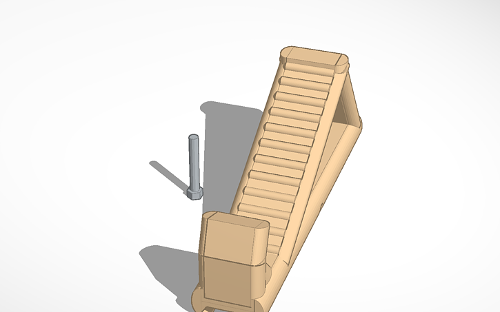 3D design airsoft angled grip printable - Tinkercad