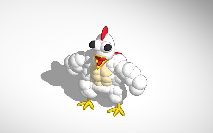 3D design super chicken | Tinkercad