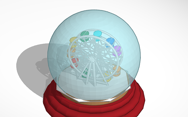 3D design Ferris Wheel Snow Globe | Tinkercad