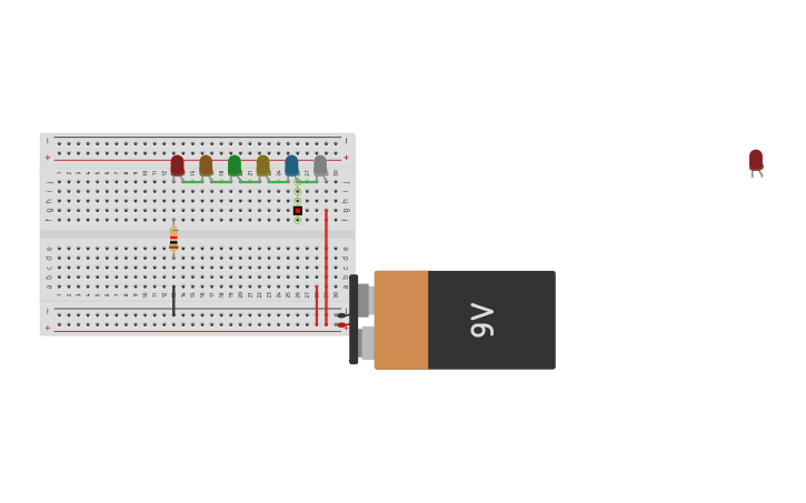Circuit design Simple LED Curcuit | Tinkercad