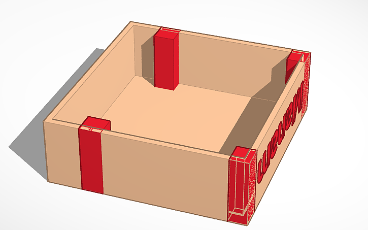 3D design Laser proximity sensor box - Tinkercad