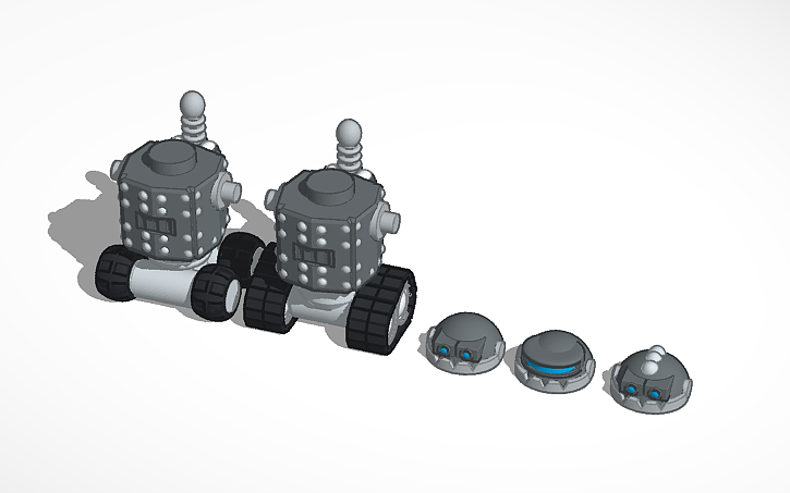 3D design Runtbot heads and bodys | Tinkercad