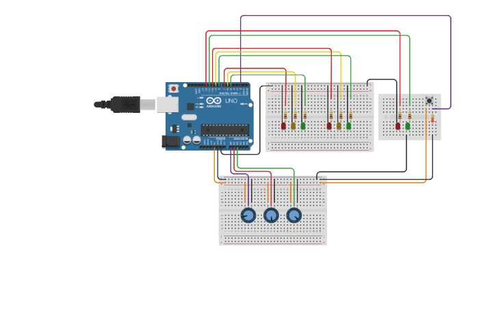 Circuit design Trabalho 1.1 - Q03 - Tinkercad