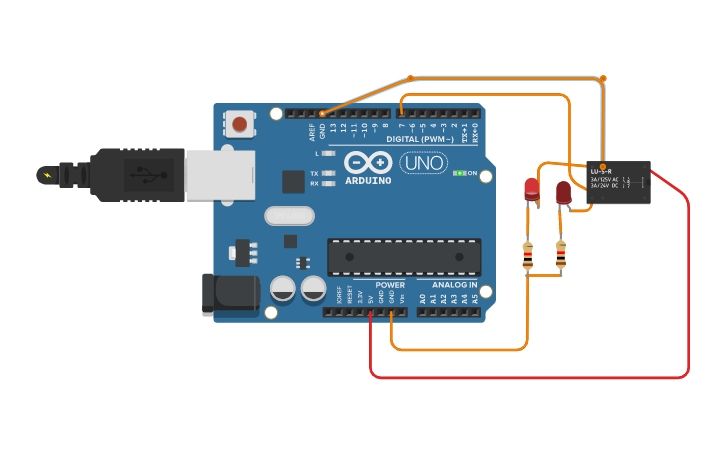 Circuit design Relé - Tinkercad