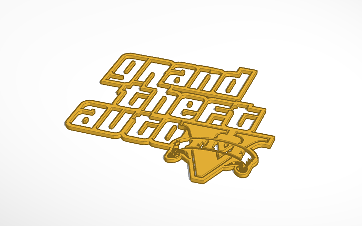 Gta V Logo Tinkercad