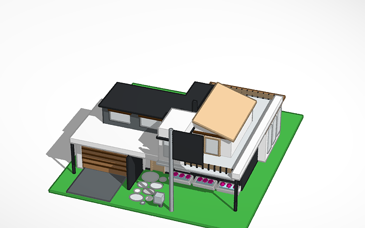 3D Design Modern House Tinkercad 3d-design-modern-house-tinkercad