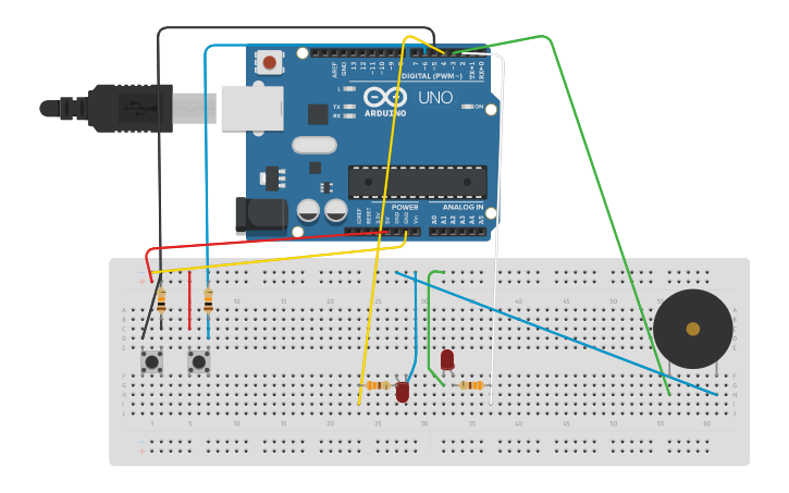 Circuit design Arduino Alarm | Tinkercad
