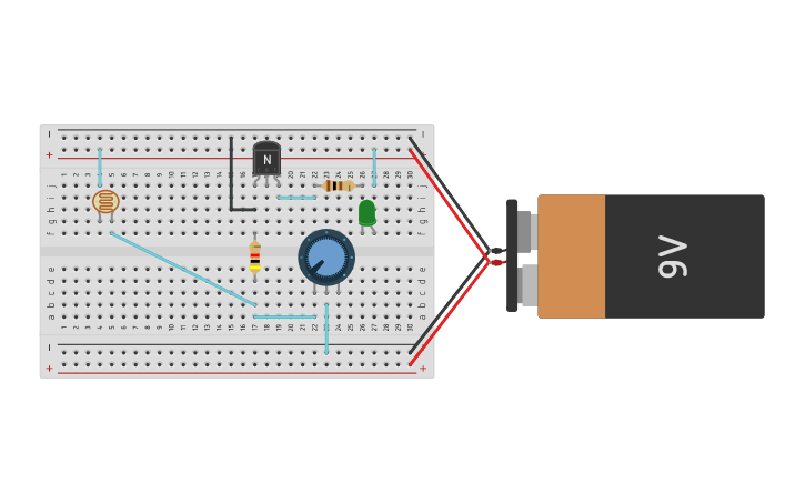 Circuit design Poste de luz. - Tinkercad