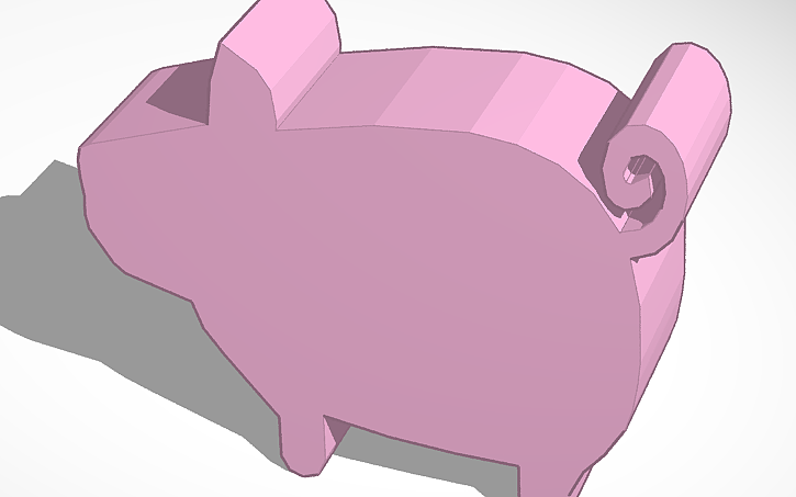 3D design PIG. JUST PIG - Tinkercad