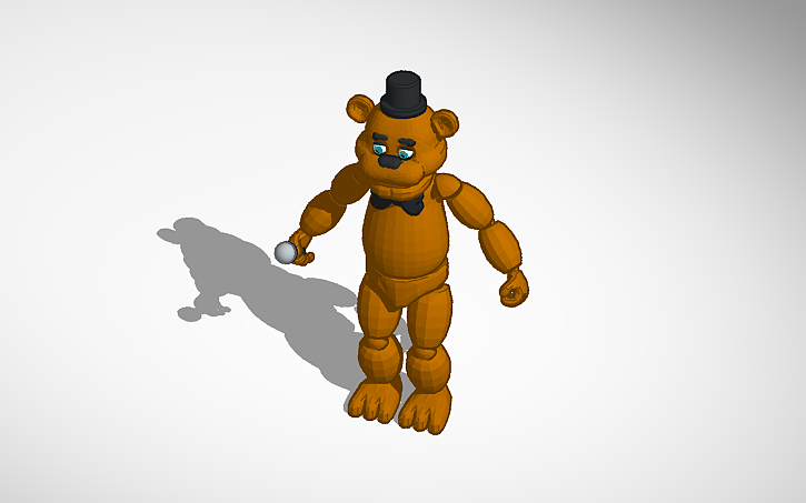 3D design Freddy Fazbear - Tinkercad