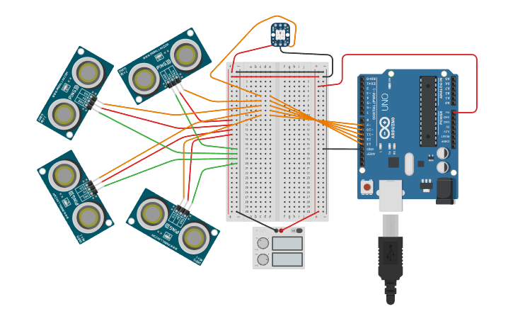 Circuit design Ultra-Array - Tinkercad