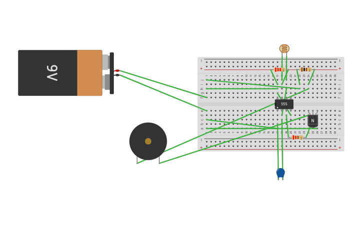 Circuit design Wake-up alarm Project 8 - Tinkercad