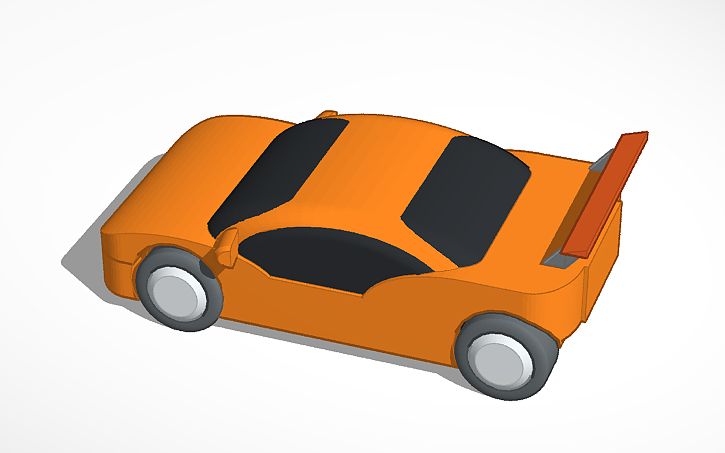 3D design race car - Tinkercad