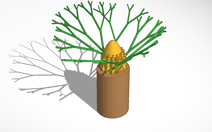 3D design plant - Tinkercad