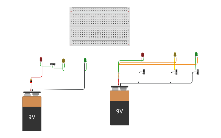 Circuit design PRAKTIKUM 1 ANDREAS P XII MIPA 13 - Tinkercad