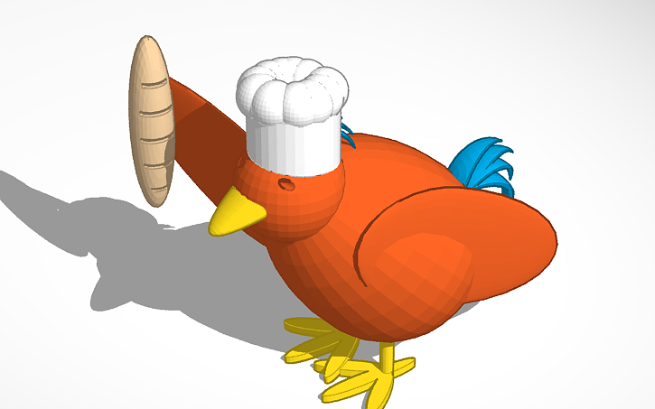 3D design chicken cooky | Tinkercad