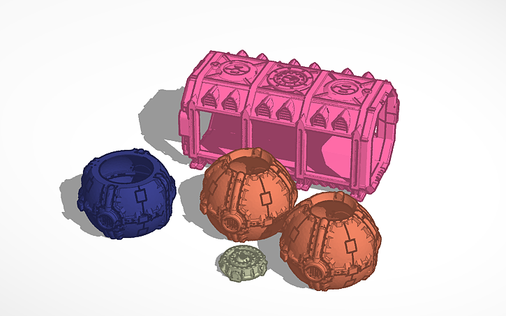 3D design ball container | Tinkercad