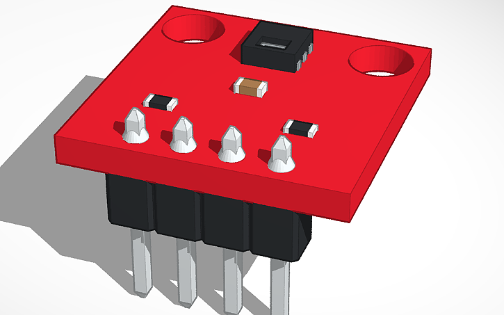 3D design HTU21D module - Tinkercad