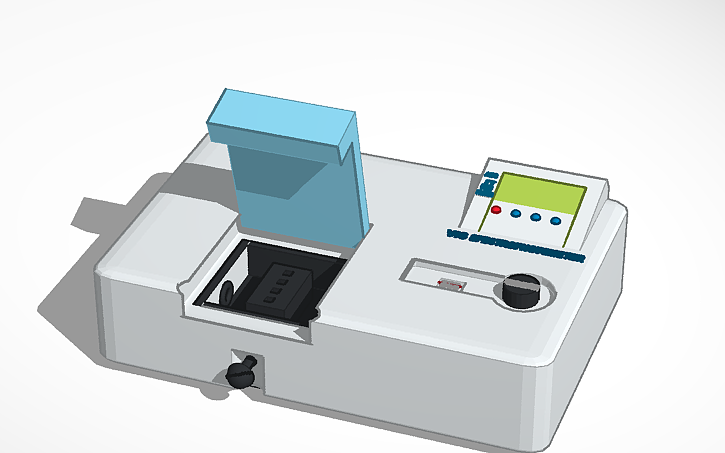 3D design Spectrophotometer - Tinkercad