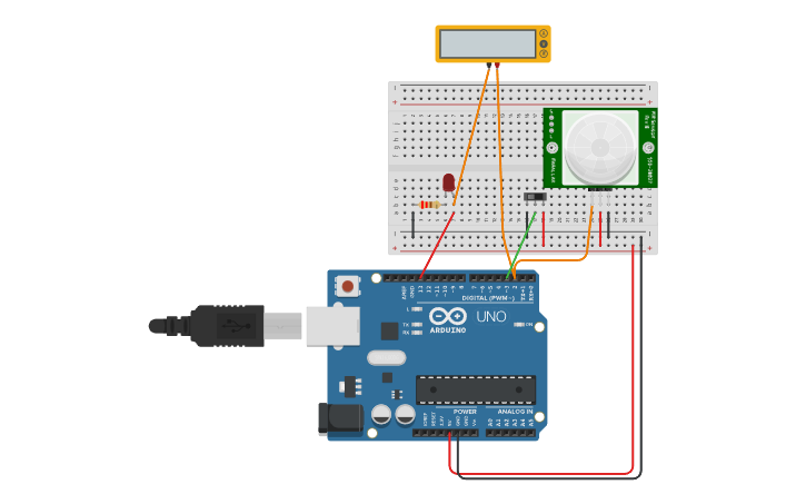 Circuit design prot. arduino - Tinkercad