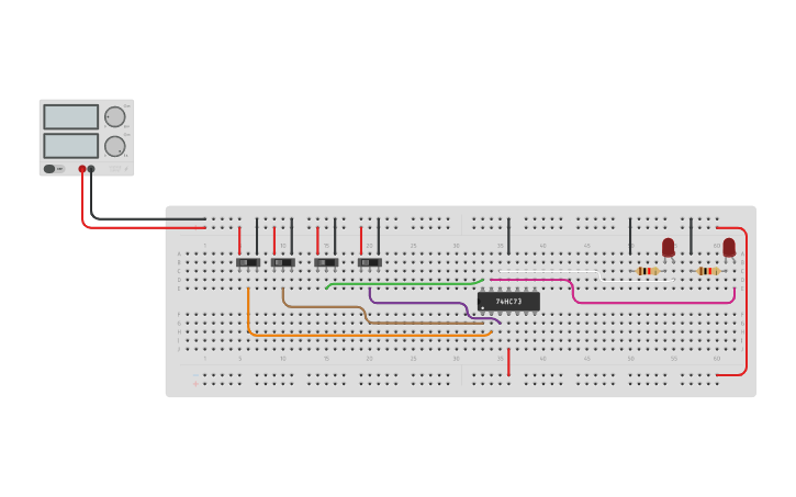 Circuit Design J K Flip Flop Tinkercad 4269