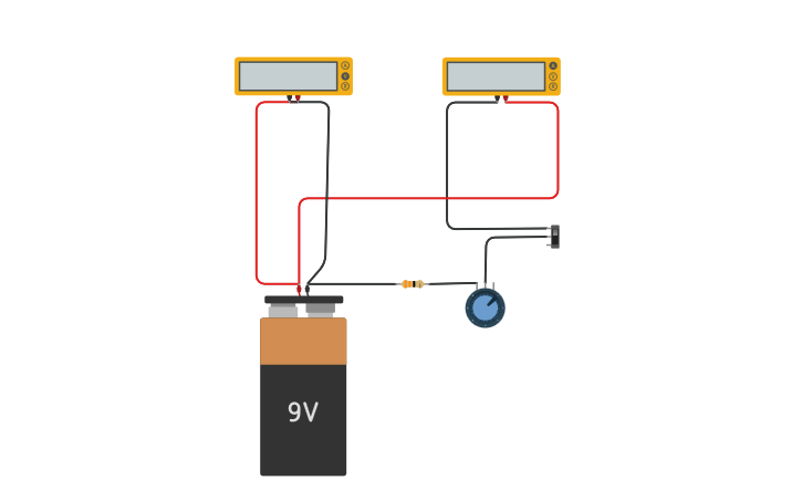 Circuit design Caracteristique pile | Tinkercad