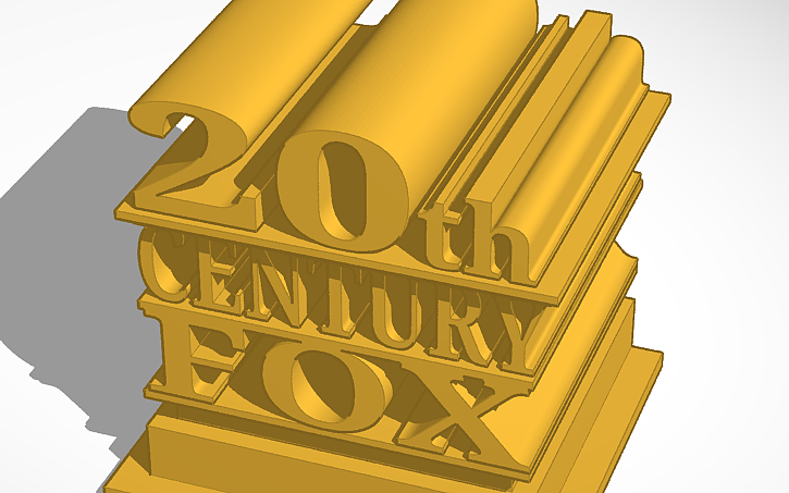 20th Century Fox Logo 3d Model news word